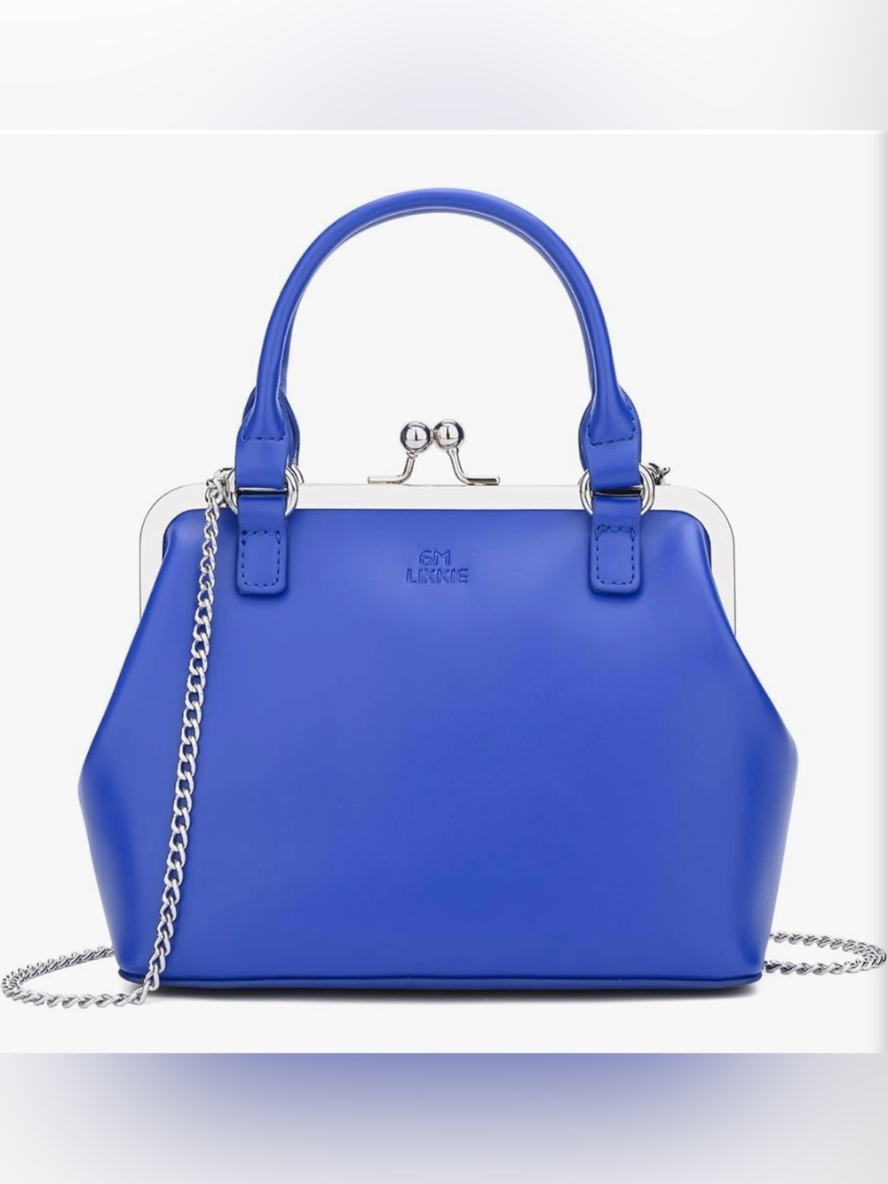 Kiss Lock Purses and Handbags, Vintage PU Leather Clutch Purses for Women